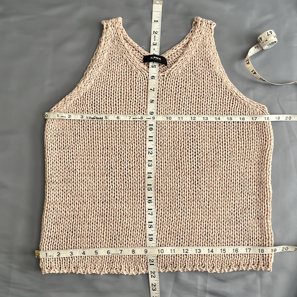 Alpha Studio - Italian Knit Sleeveless Sweater Shell - 44 IT - M - Picture 14 of 14
